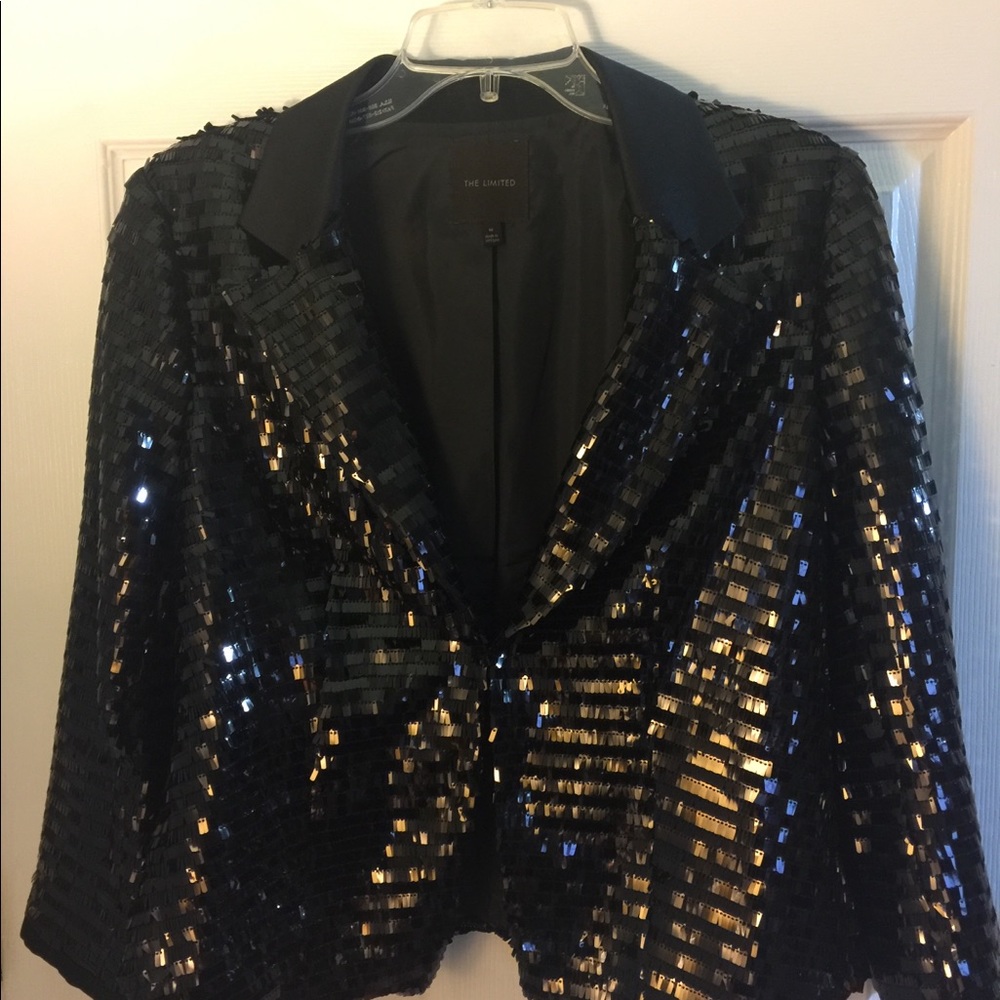 Black Sequined Jacket from The Limited.
